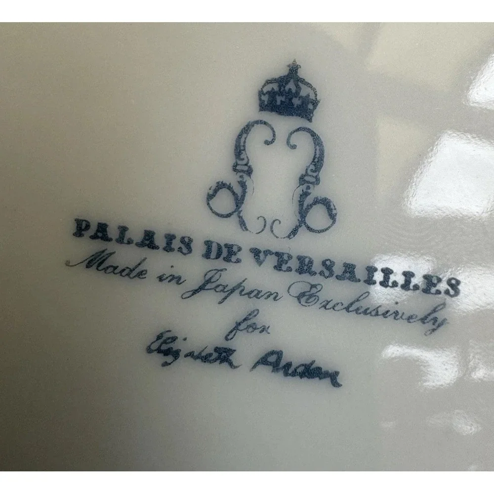 Vintage Elizabeth Arden Palais de Versailles Ceramic Fan Dish Vanity Tray